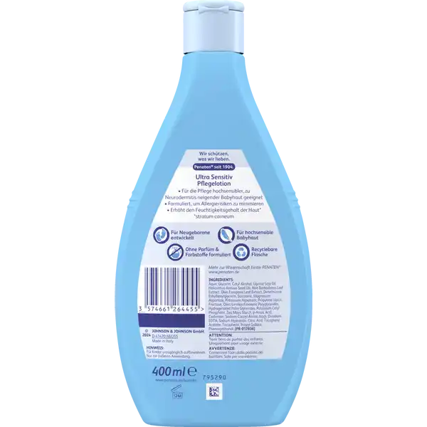 Детский лосьон для ухода за сверхчувствительной кожей Penaten, 400 ml — фото 3