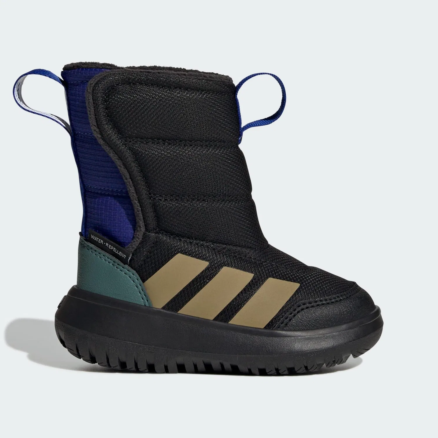 Детские ботинки с принтом Winterplay Adidas, Schwarz Dunkelkhaki Atlantikblau