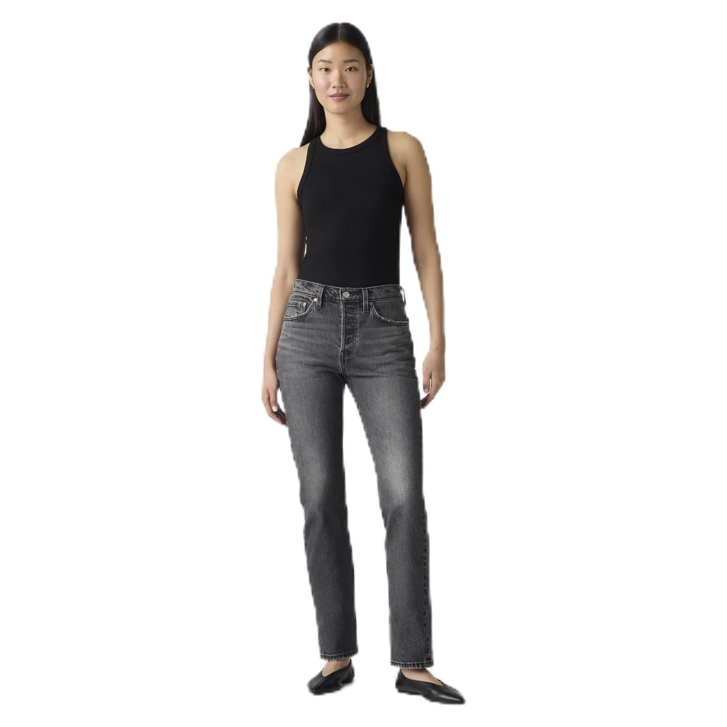 Женские джинсы с высокой посадкой 501 High Rise Straight Fit Levi's, Pretty Pleasing - Black