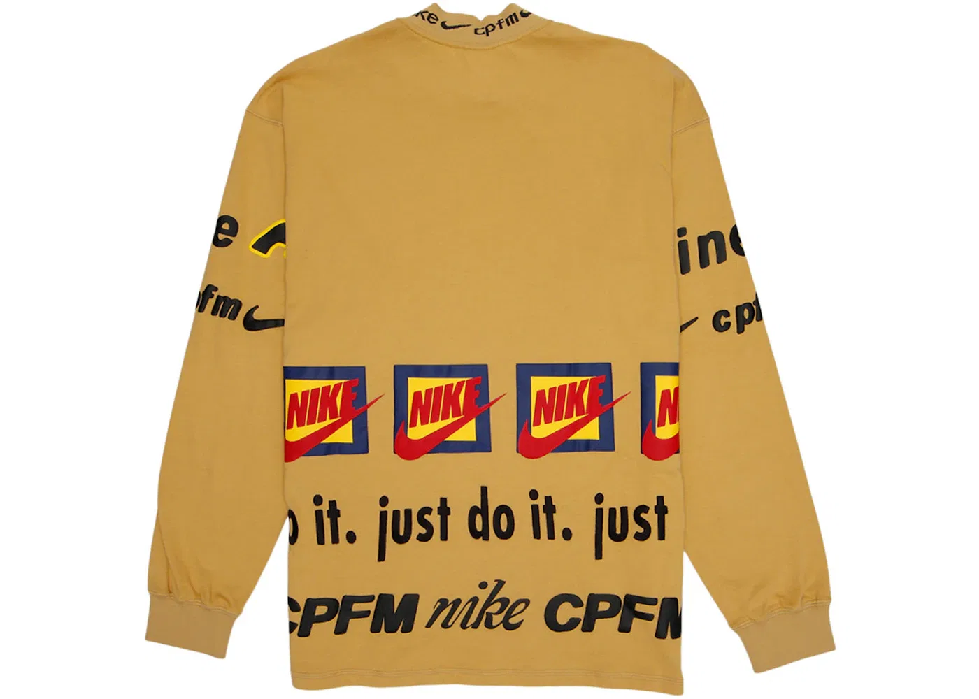 Мужская футболка с длинным рукавом с принтом Nike Cactus Plant Flea Market L/S T-Shirt, Mustard Yellow — фото 2