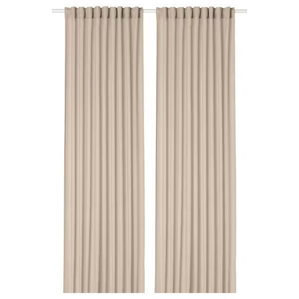 

Шторы тонкие Ikea Rosenrobinia, 145х250 см, 2 штуки, бежевый
