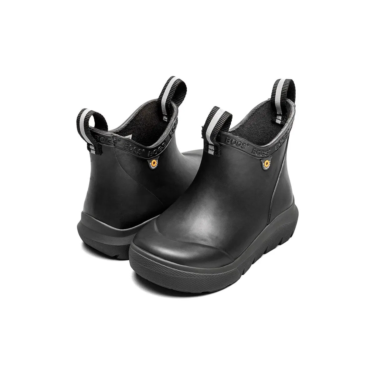 Детские дождевые сапоги Chelsea для мальчиков Skyline Rain Solid Chelsea Boot Bogs, черный — фото 2