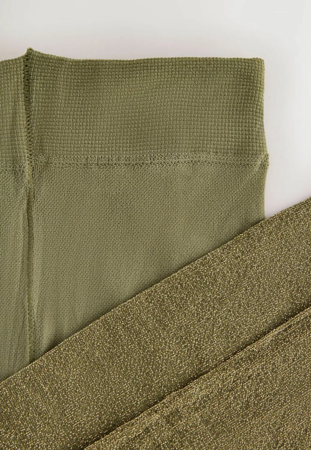 Розовые блестящие колготки (старая коллекция) - колготки Next, Olive Green — фото 3