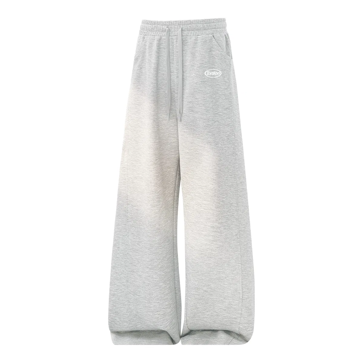 Детские спортивные брюки свободного кроя с принтом Tonlion, Heather Grey