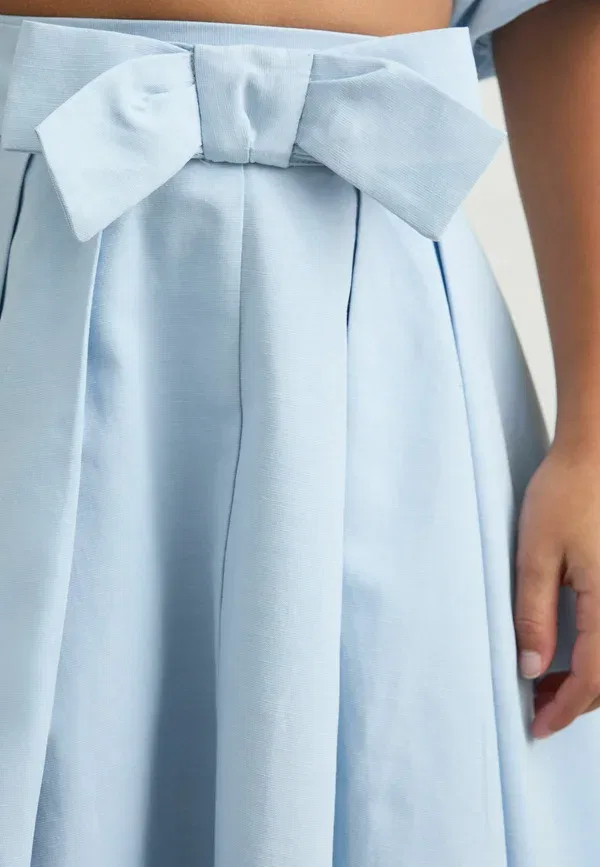 Юбка с бантом Reiss pale blue, бледно-голубой — фото 4