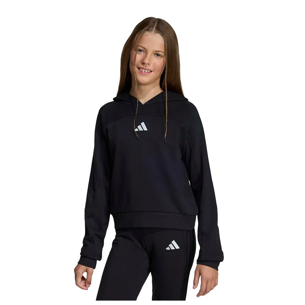 Худи укороченное Holiday Glam Adidas, черный