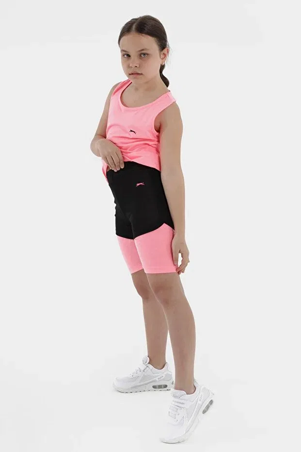 Детский спортивный комплект для девочек с принтом Slazenger, Fuchsia — фото 3