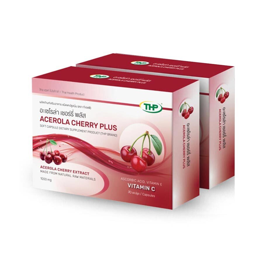 

Добавка THP Acerola Cherry Plus, 2 упаковки по 30 капсул