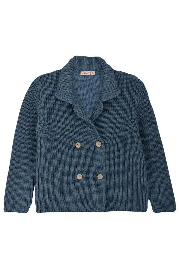 Детский кардиган для мальчиков с длинным рукавом Thessaloniki Jacket Minora, Indigo — фото 2