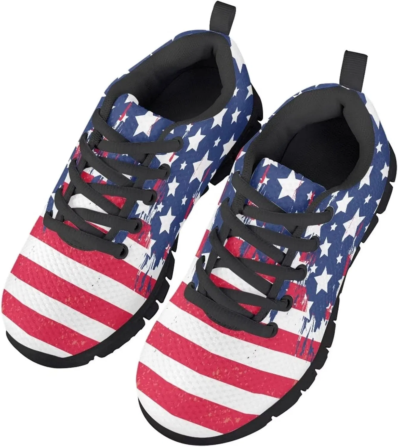 Детские кроссовки для бега с дышащим верхом Biyejit, American Usa Flag
