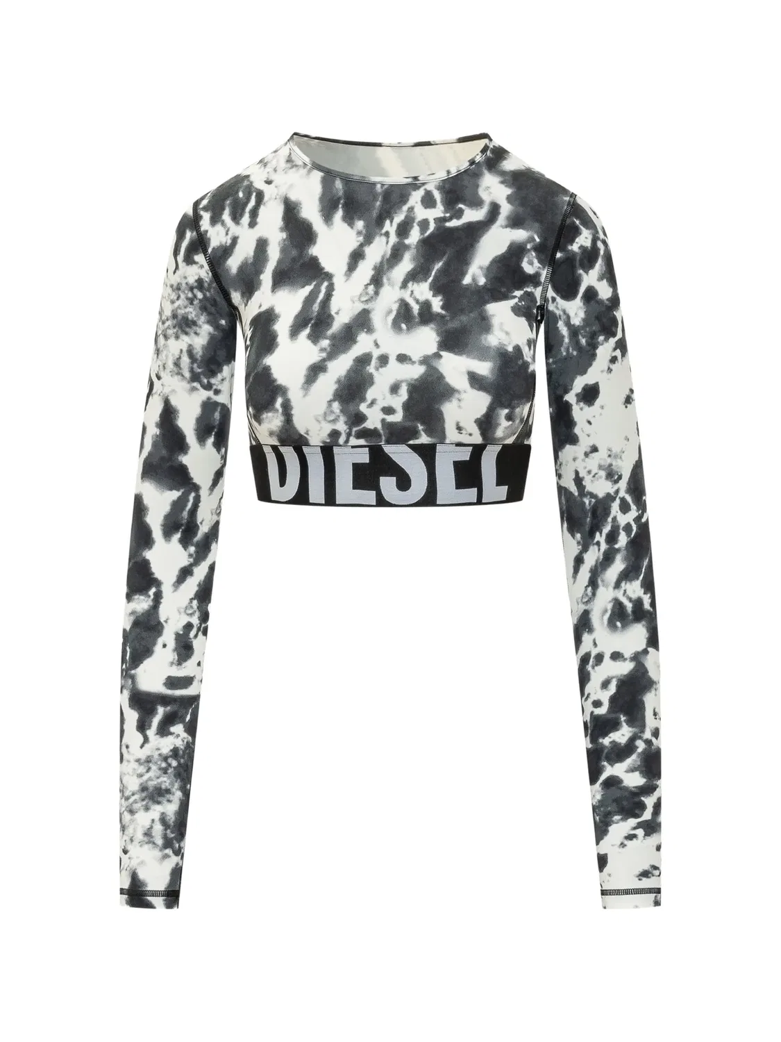 Diesel Укороченный топ тай-дай белый