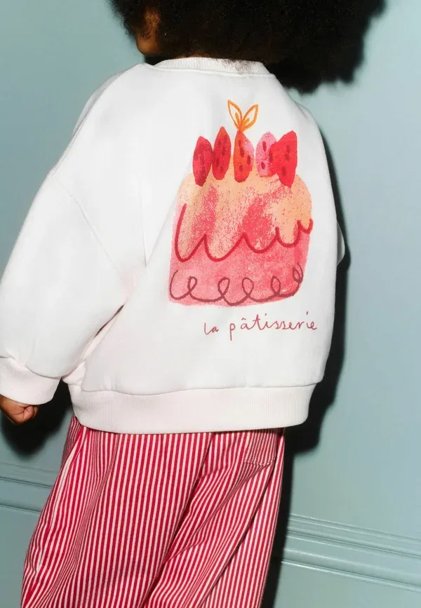 Комплект из свитшота и брюк с принтом Regular fit - barrel joggers set Next, Pink Cake, розовый — фото 2
