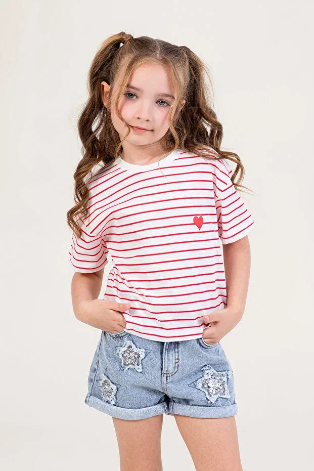 Детские шорты для девочек с пайетками Dmb Boys & Girls, Blue — фото 4