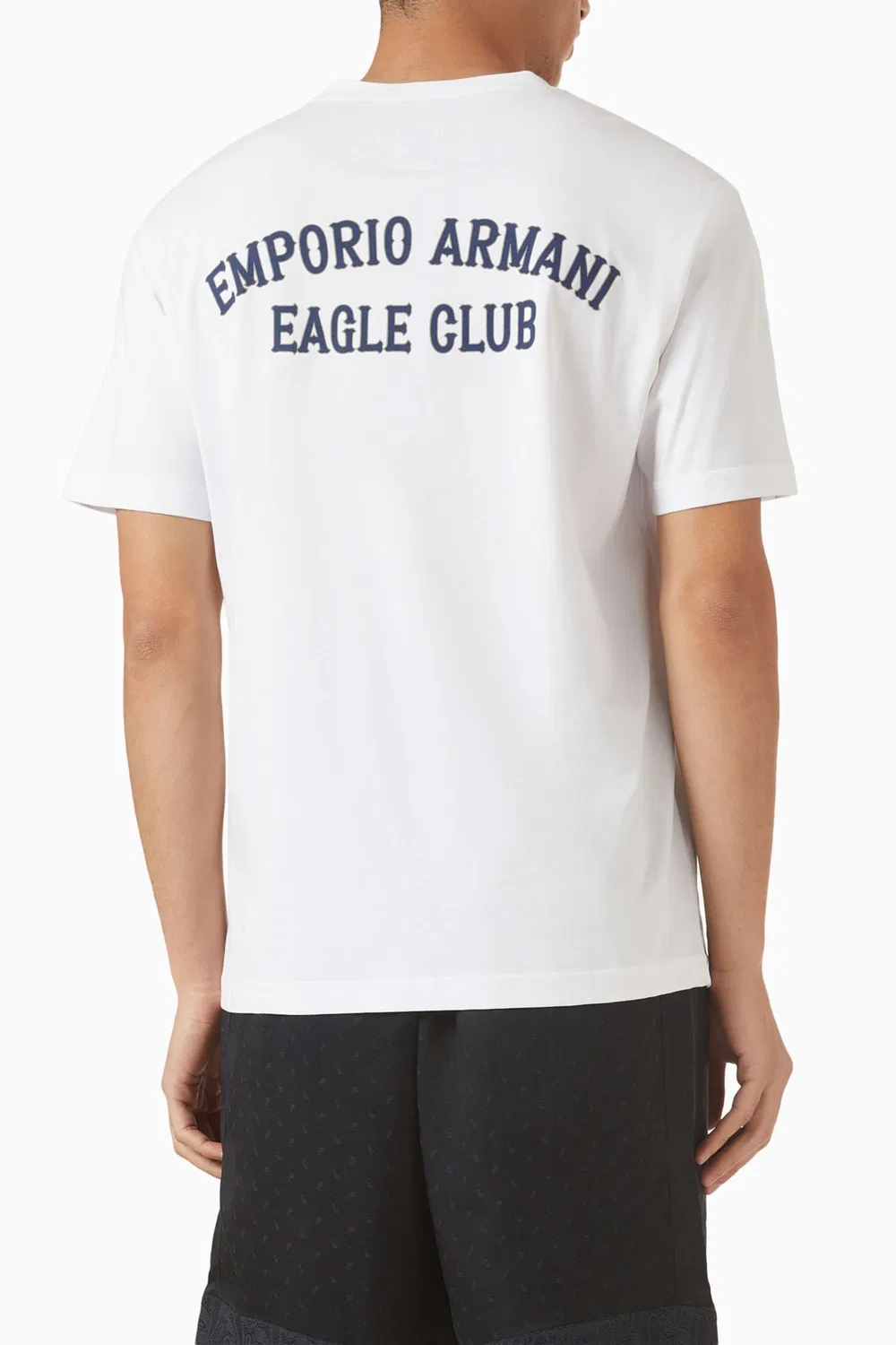 Футболка с коротким рукавом Peace Logo Emporio Armani, белый — фото 4