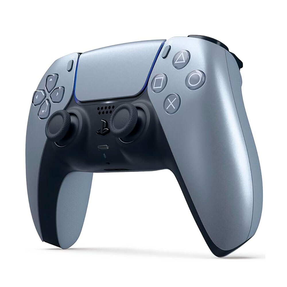 Геймпад беспроводной Sony PlayStation DualSense, серебристо-серый — фото 2