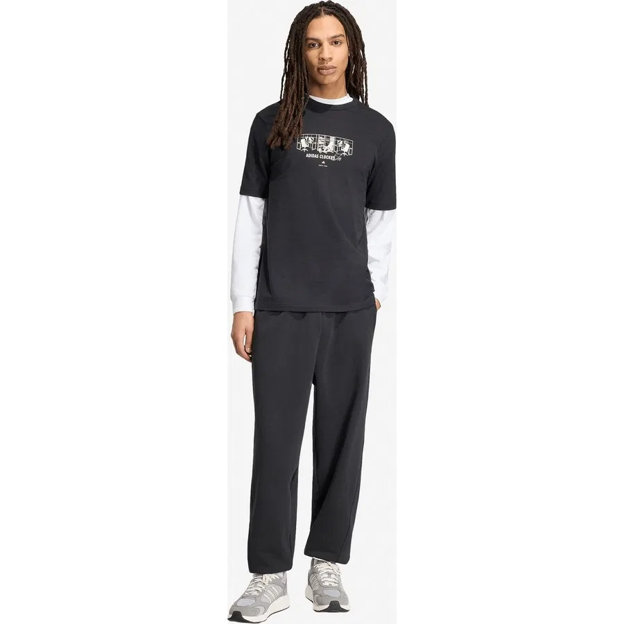 Футболка мужская с принтом M Clkd I T adidas, Черный — фото 2