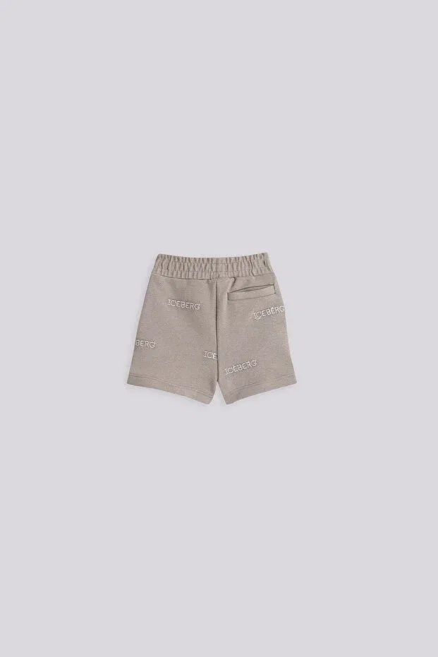 Детские шорты для мальчиков прямого кроя Bg store baby boy stone shorts Iceberg, Tas — фото 2