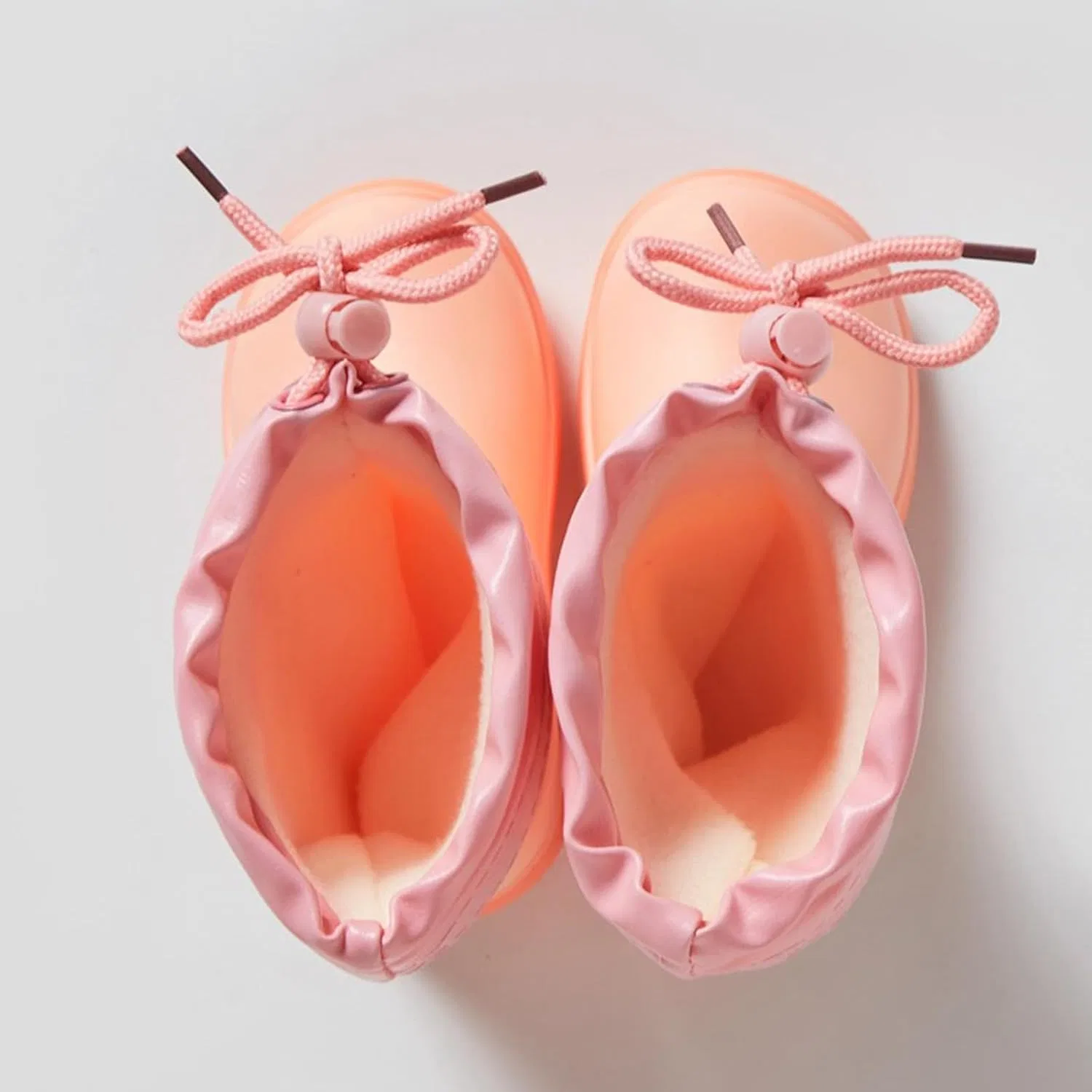 Детские сапоги дождевые для девочек и мальчиков IWIHMIV, Pink — фото 4