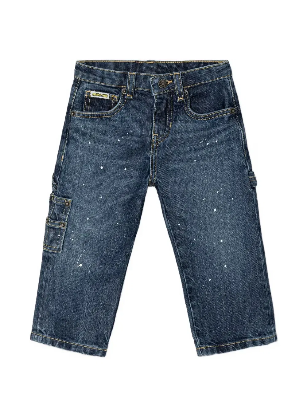 Джинсы carpenter с брызгами краски X minions Guess Kids, синий
