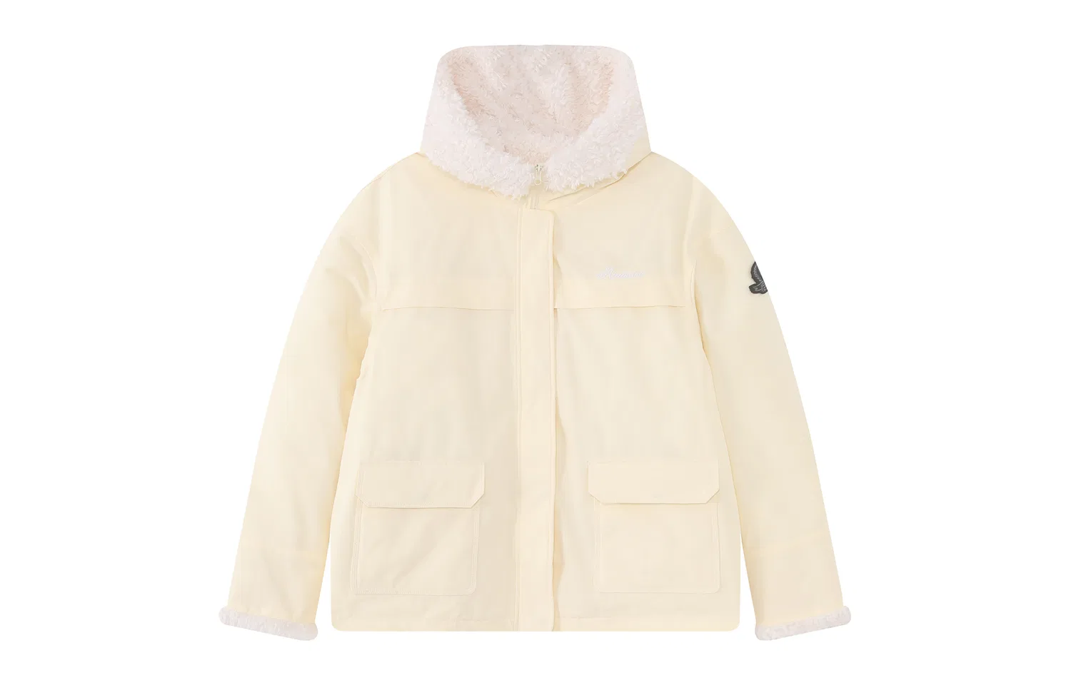 Детский пуховик с капюшоном утепленный F426, Light Yellow