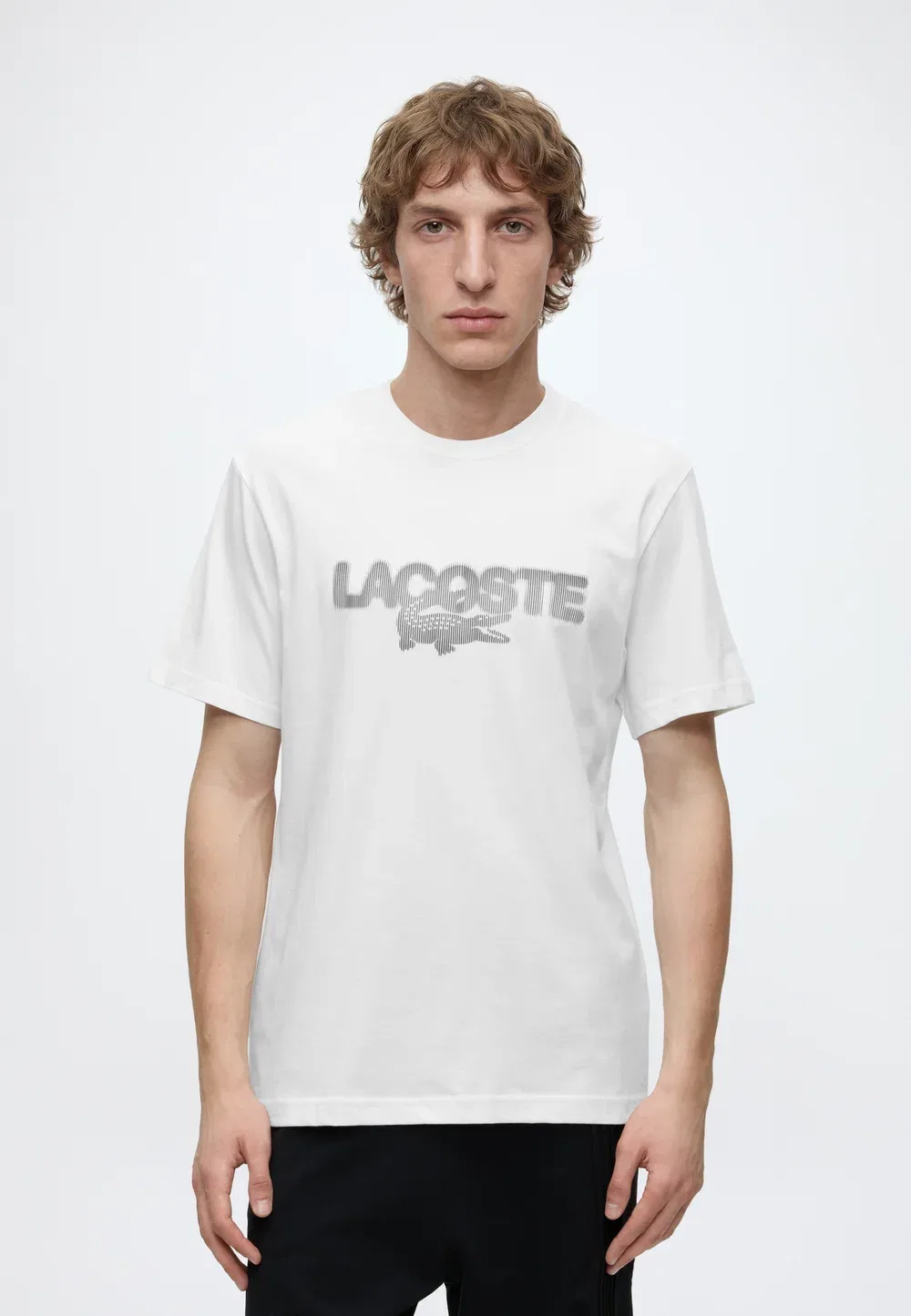 Классическая футболка - футболка с принтом Lacoste, Flour