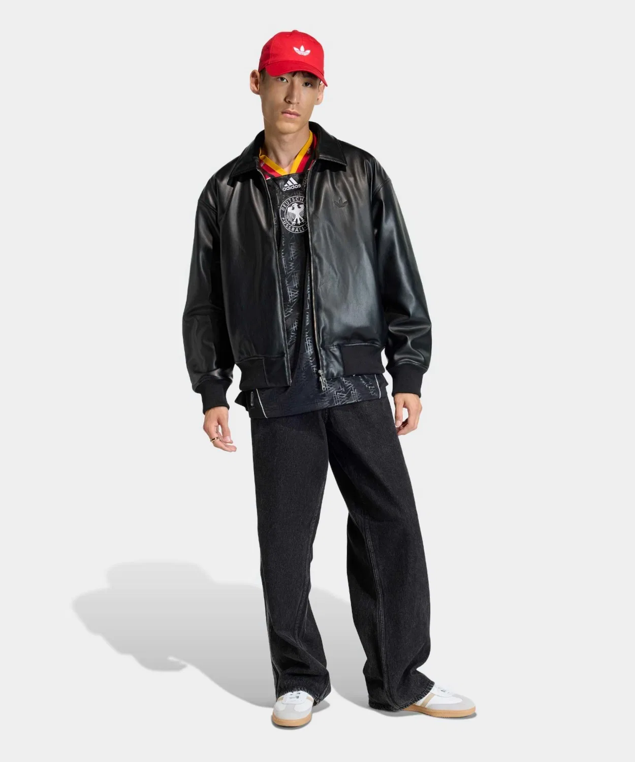 Мужские джинсовые брюки свободного кроя с принтом FIREBIRD ADICOLOR Adidas, Синий — фото 4