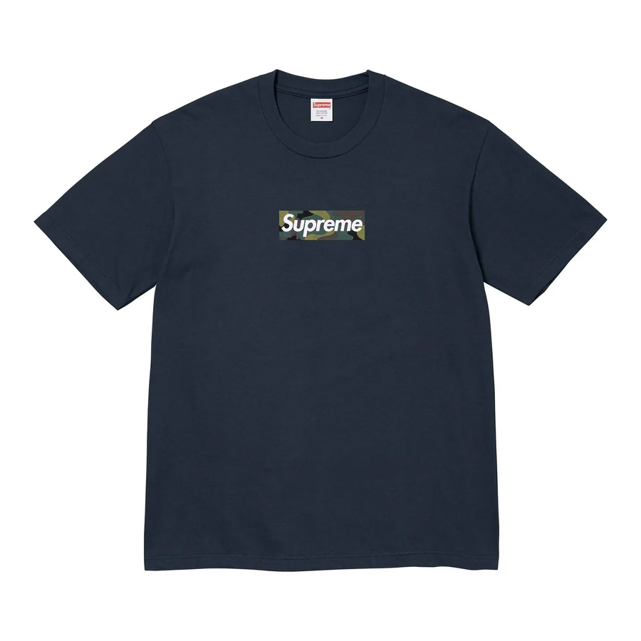 

Футболка Supreme Box Logo Tee, темно-синий