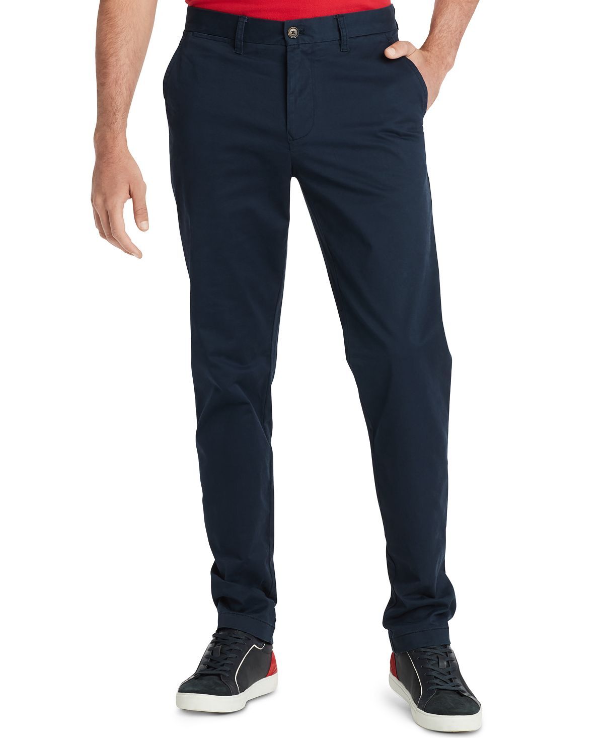 Мужские брюки чинос th flex stretch индивидуальной посадки, созданные для macy's Tommy Hilfiger, мульти — фото 4