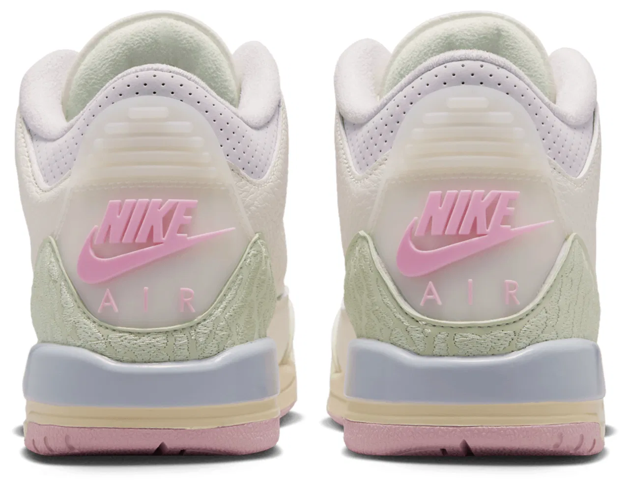 Кроссовки для мальчиков Retro 3 Jordan, цвет White/Green/Pink — фото 3
