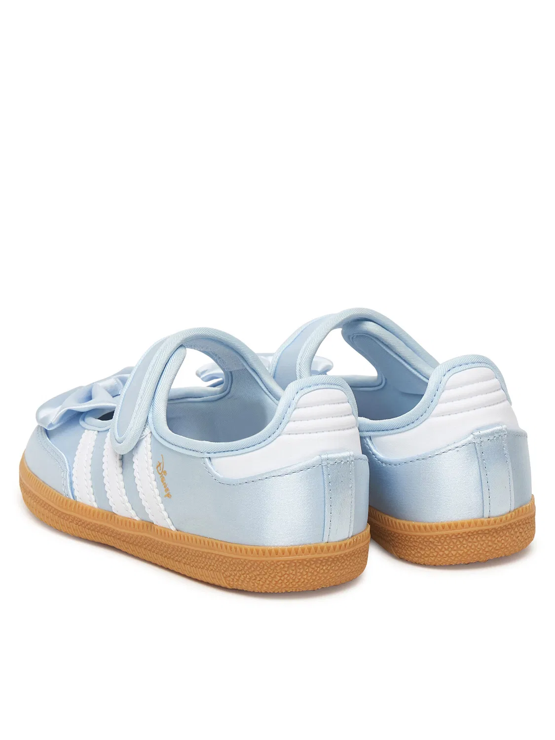 Балетки небесно-голубые для девочки Disney Samba Jane Adidas, голубой — фото 3