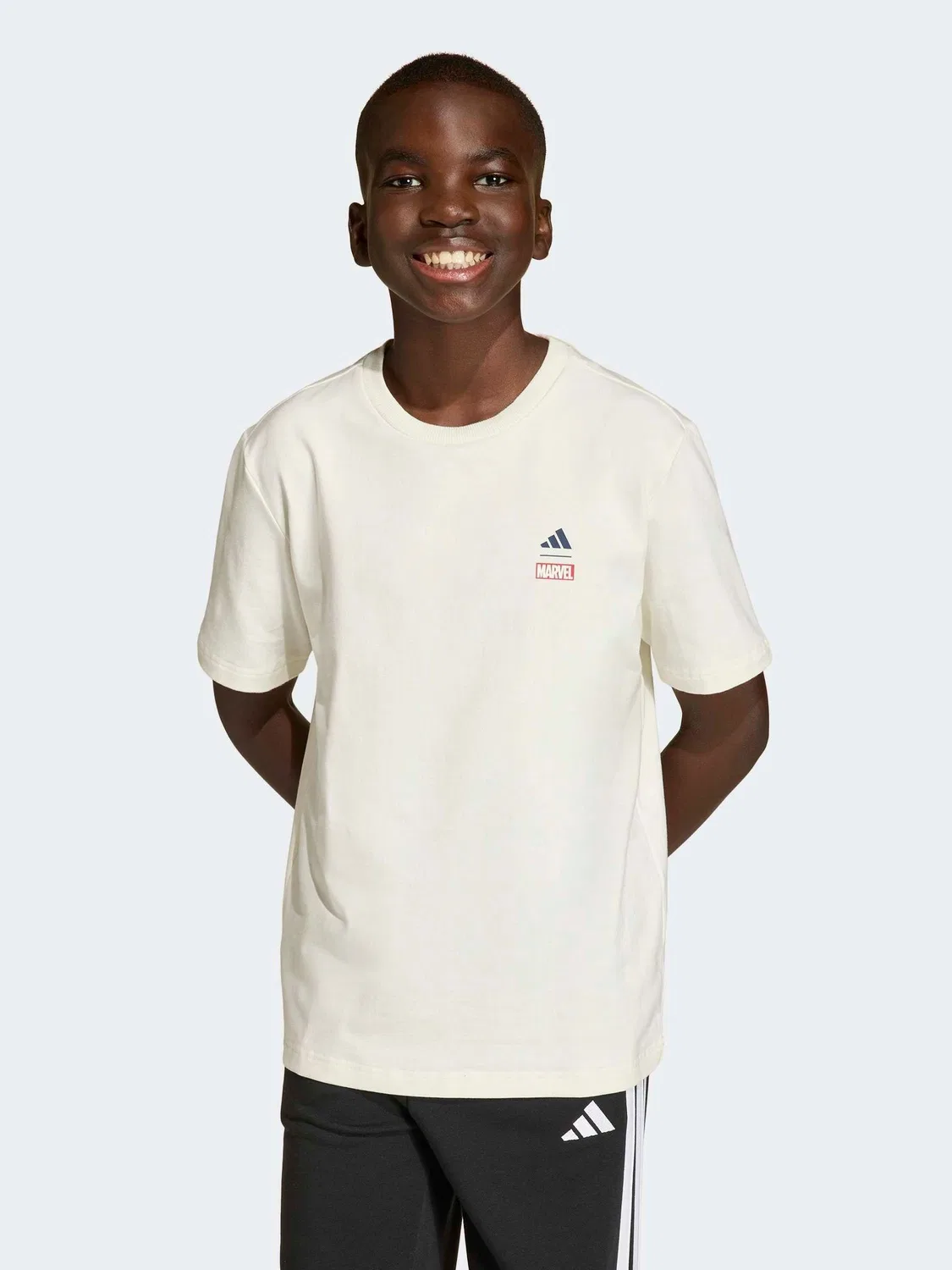 Футболка с принтом Marvel Spider-Man adidas, белый