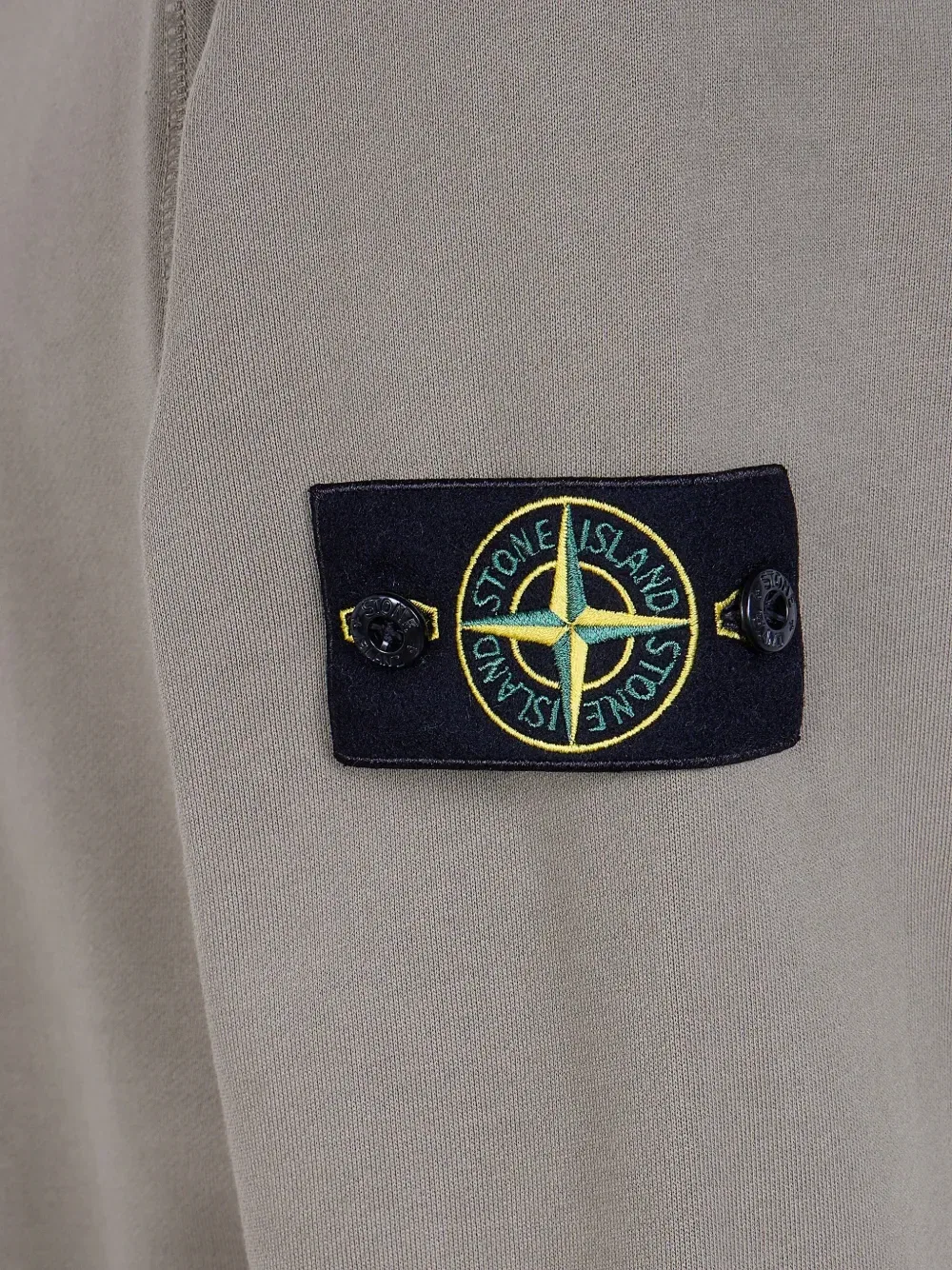 Свитшот с круглым вырезом стандартного кроя Stone Island, серый — фото 3