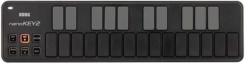 

25-клавишный Midi-контроллер Korg NANOKEY2BK Black (sm-97) 25-Key Midi Controller NANOKEY2BK Black