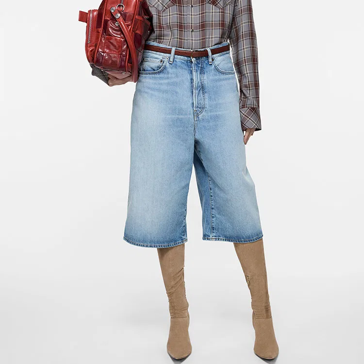 Детские джинсовые шорты Light Blue Acne Studios, Light Blue — фото 4