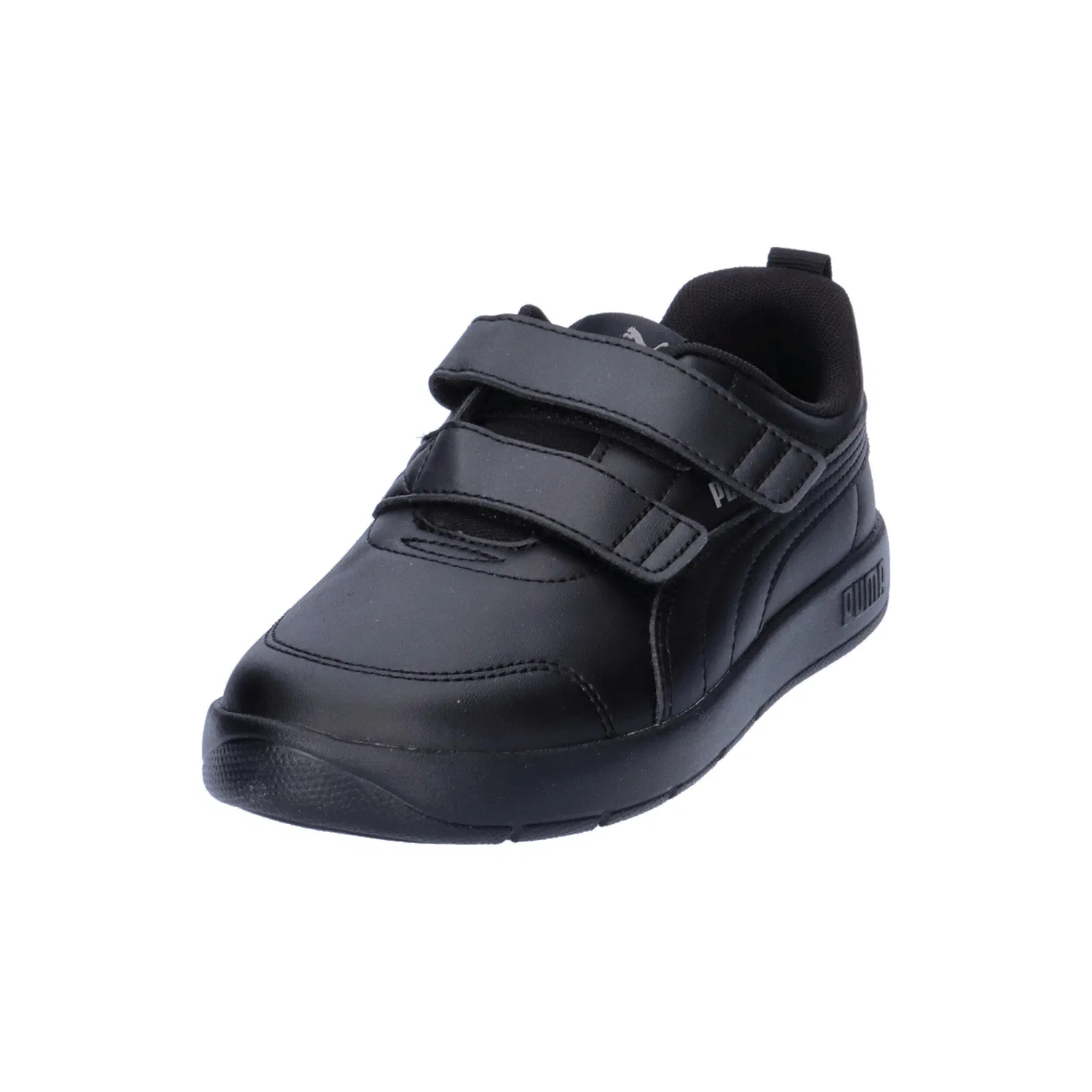 Детские кроссовки с повышенной гибкостью Courtflex V3 Puma, Schwarz — фото 4