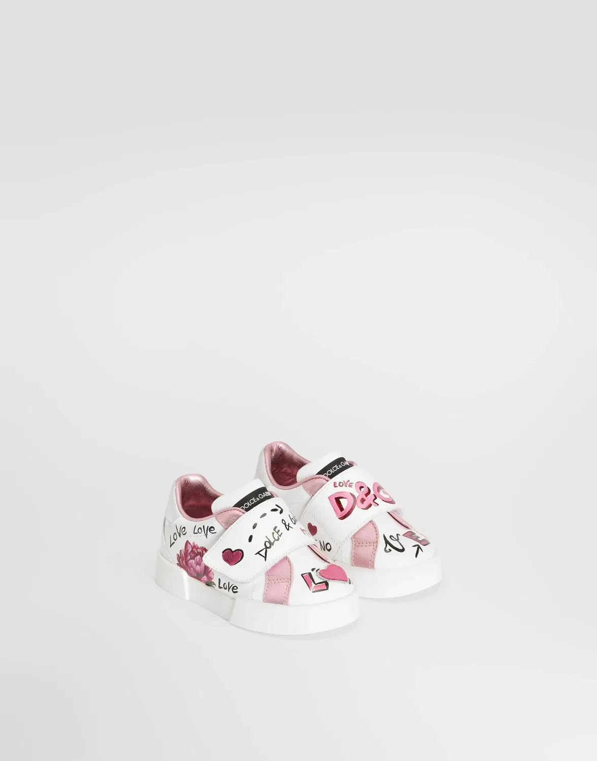 Кроссовки Portofino Light из телячьей кожи Dolce&Gabbana, мультиколор — фото 2