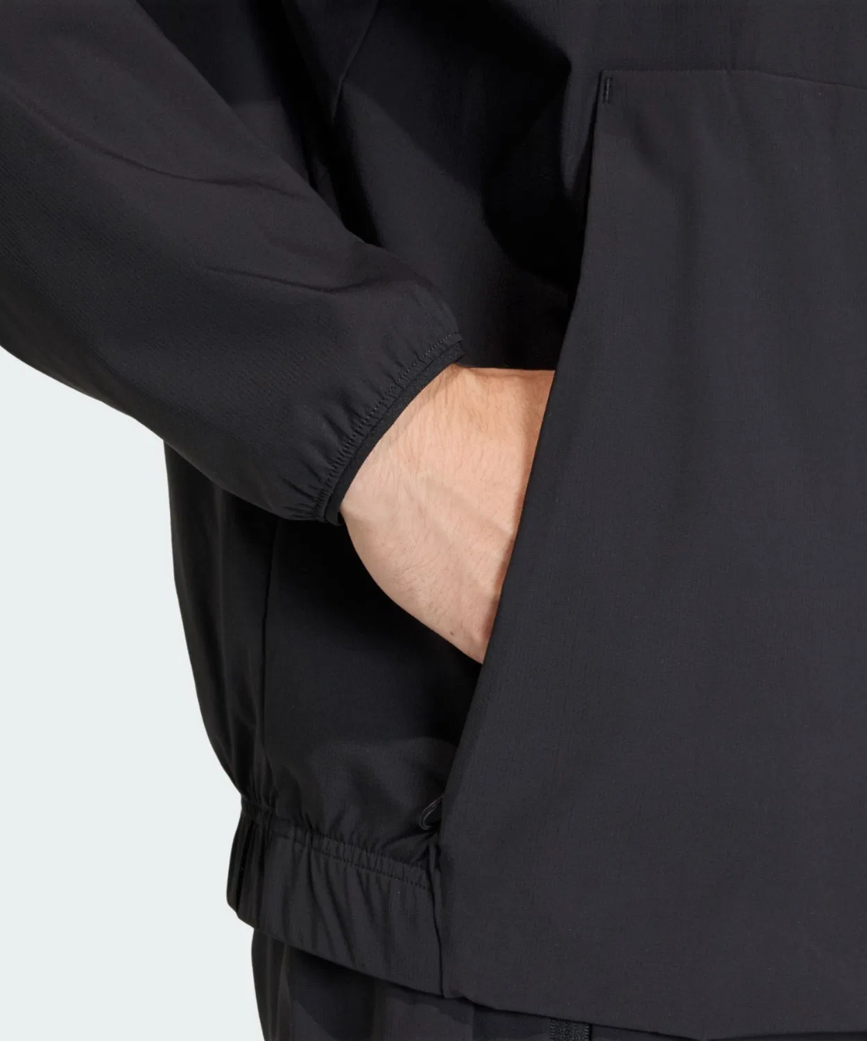 Мужская куртка-трактор с капюшоном Adidas Z.N.E. Woven Track Top, Black — фото 4