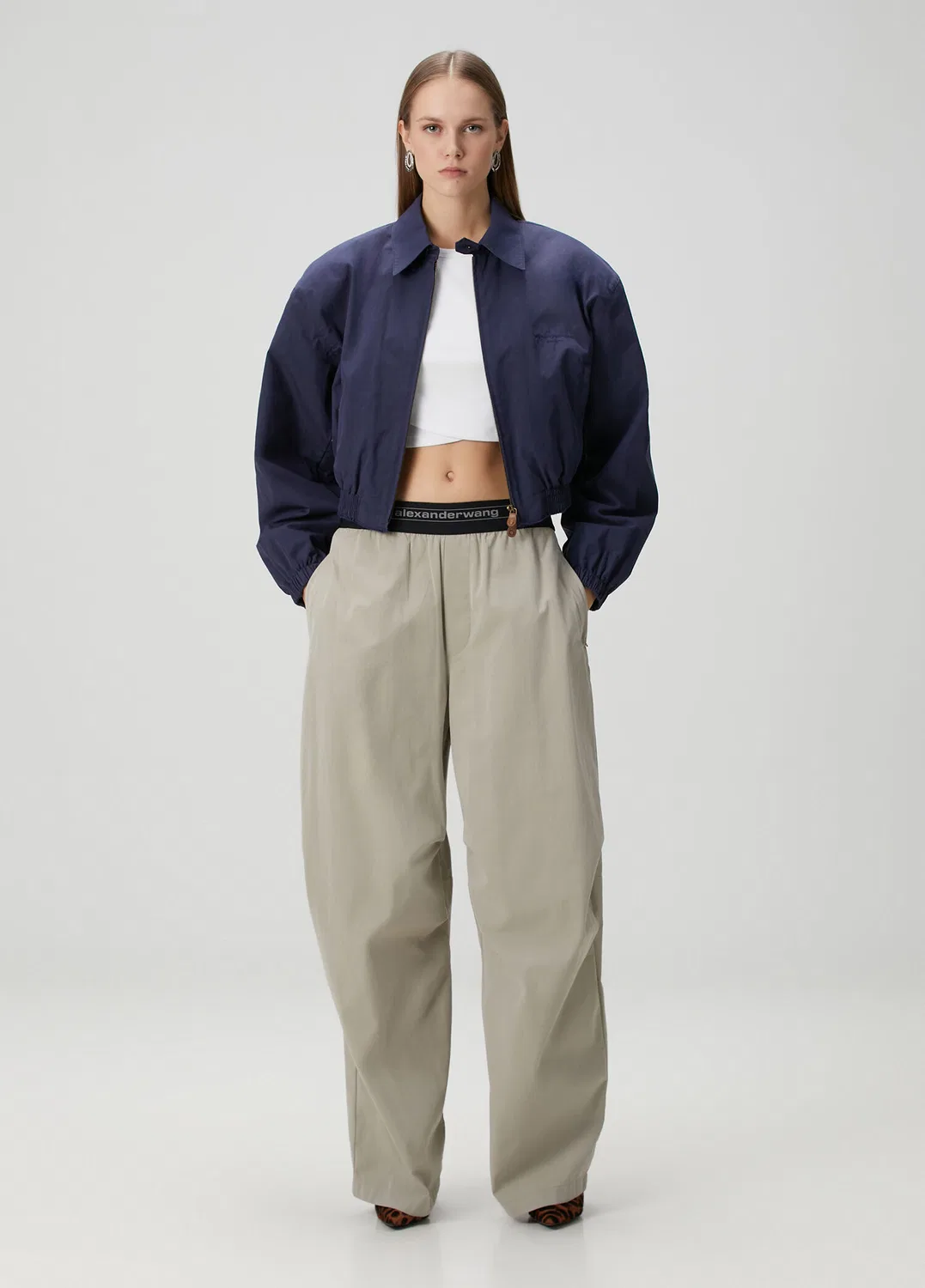 Брюки Alexander Wang, бежевый