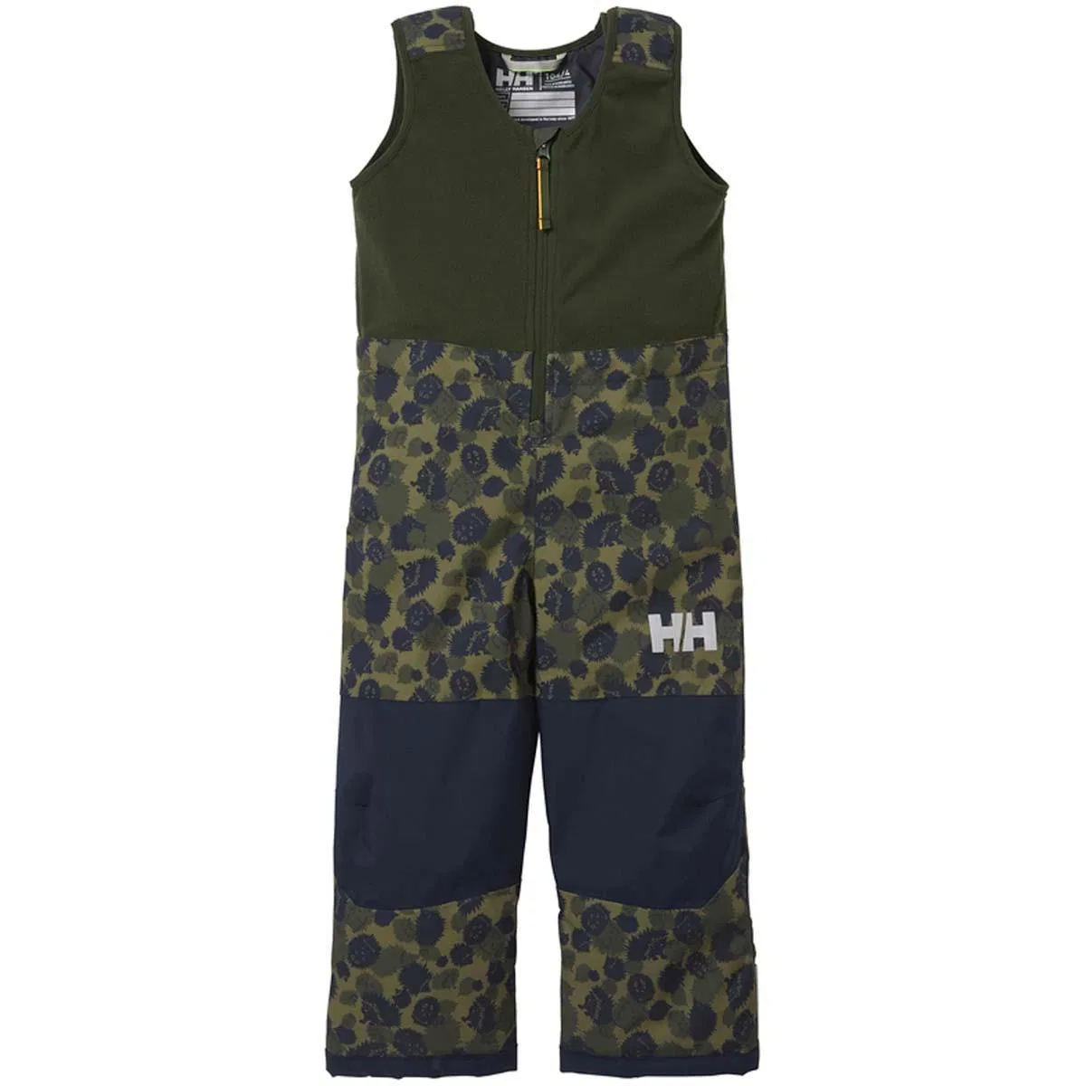 Утепленный полукомбинезон для девочки Vertical Insulated Bib Pant, Helly Hansen, Olive Aop