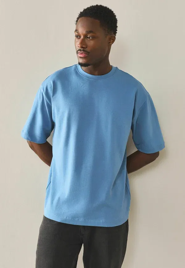 Футболки 3 шт., 100% хлопок, Heavyweight t-shirts 3 pack, Next, зеленый, синий, желтый — фото 3