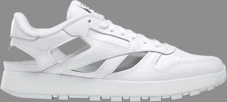 

Кроссовки maison margiela x classic leather dq 'footwear white' Reebok, белый