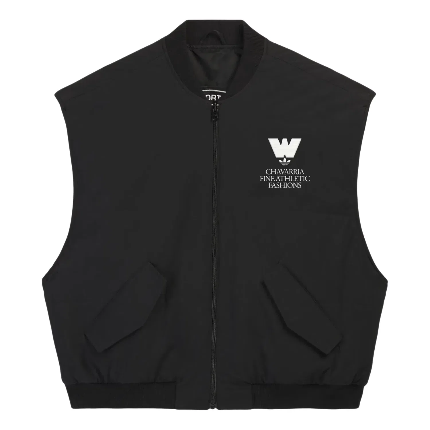 Мужской жилет с принтом Adidas x Chavarria Down Vest, черный — фото 2