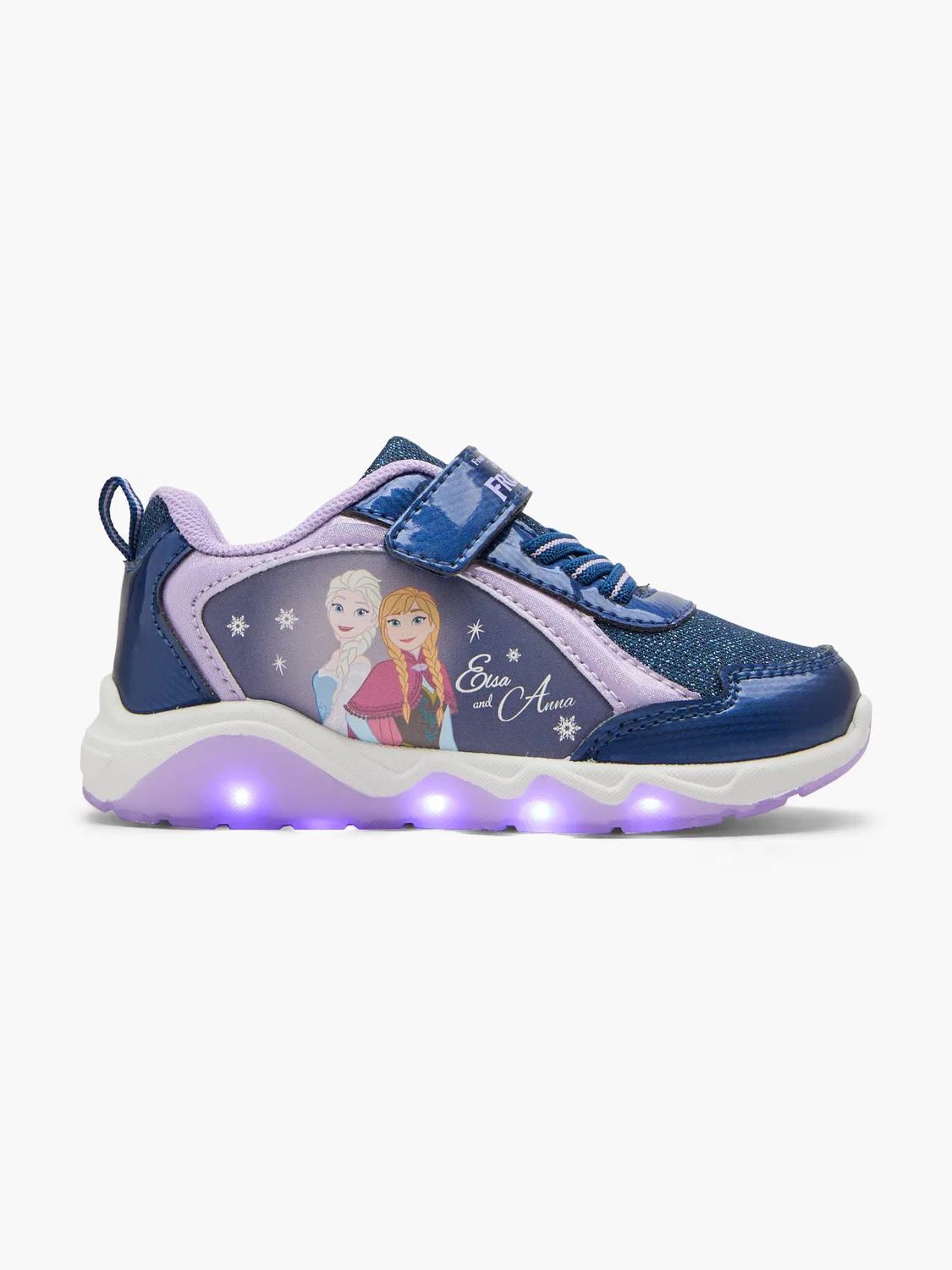 Детские кроссовки со светодиодами Disney Frozen, синий