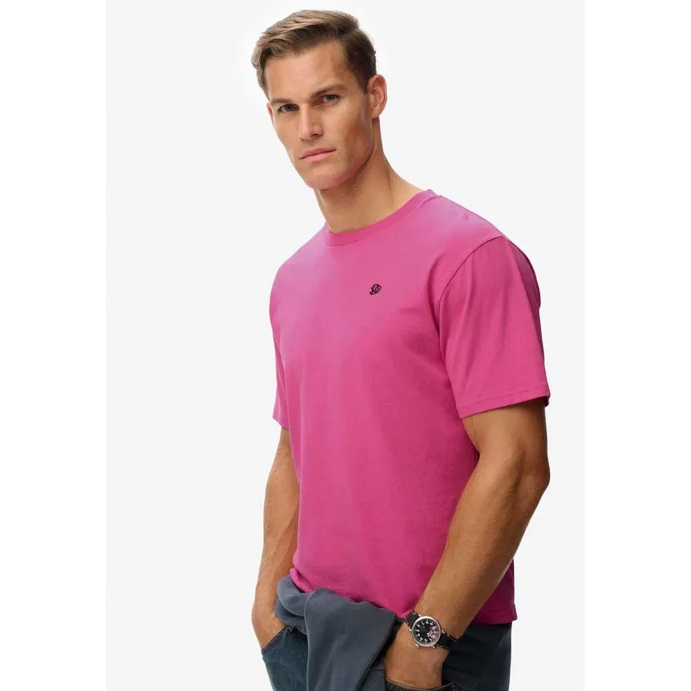 Мужская футболка с коротким рукавом Essentials Relaxed Fit Superdry, Pink — фото 3