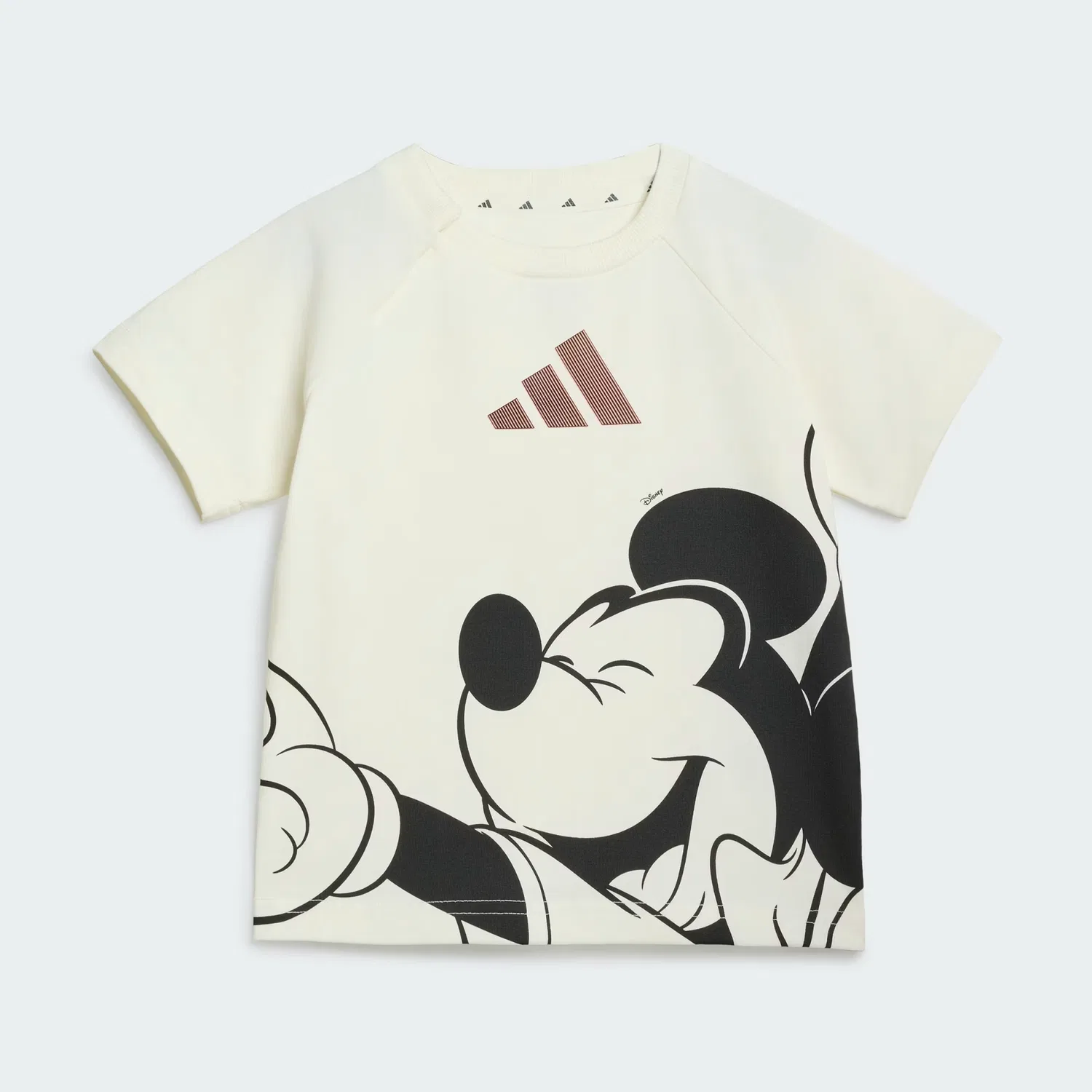 Детский комплект с эластичным поясом Disney Mickey Mouse Adidas Sportswear, кремовый/серый — фото 2