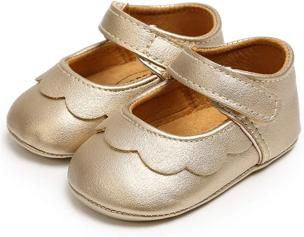 Детские туфли Мэри Джейн для девочек Timatego, Gold — фото 4