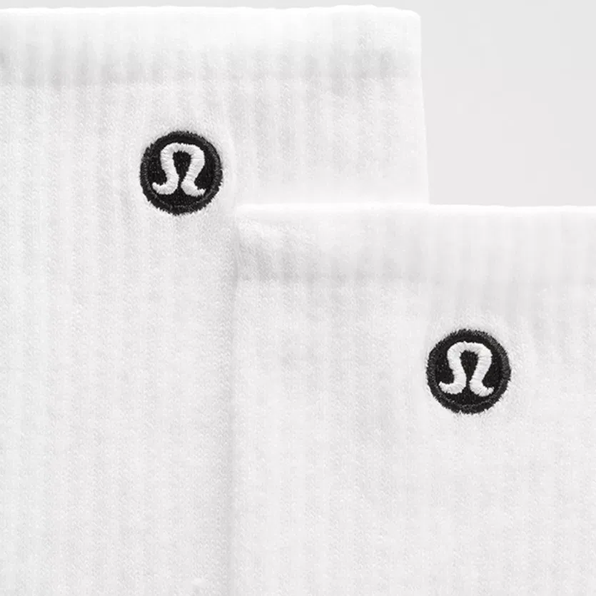 Детские носки-слипоны с принтом 3 пары Daily Essential Crew Socks Lululemon — фото 4