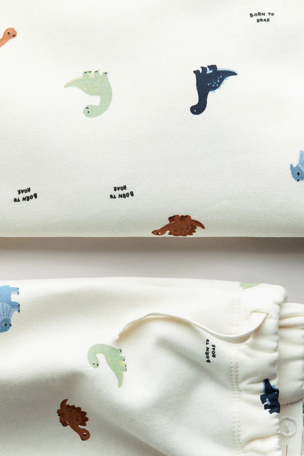 Комплект из двух толстовок с принтом H&M, Weiß/Dinosaurier — фото 2