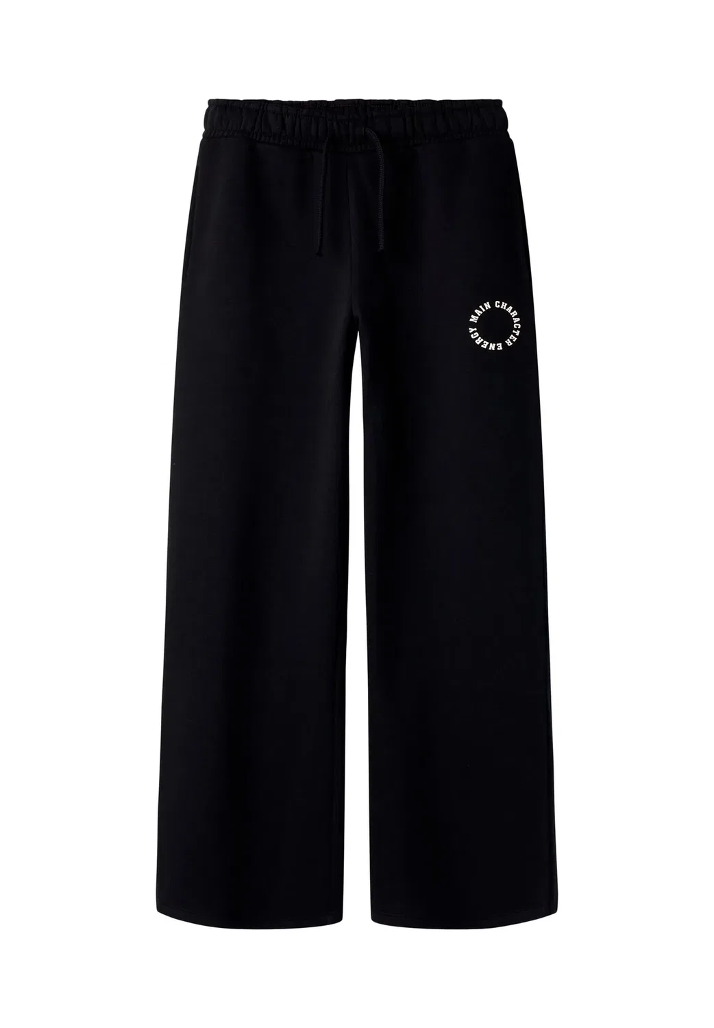 Nkfria wide sweat pant bru noos - спортивные штаны Name It, Black Detail Antique White Print — фото 3