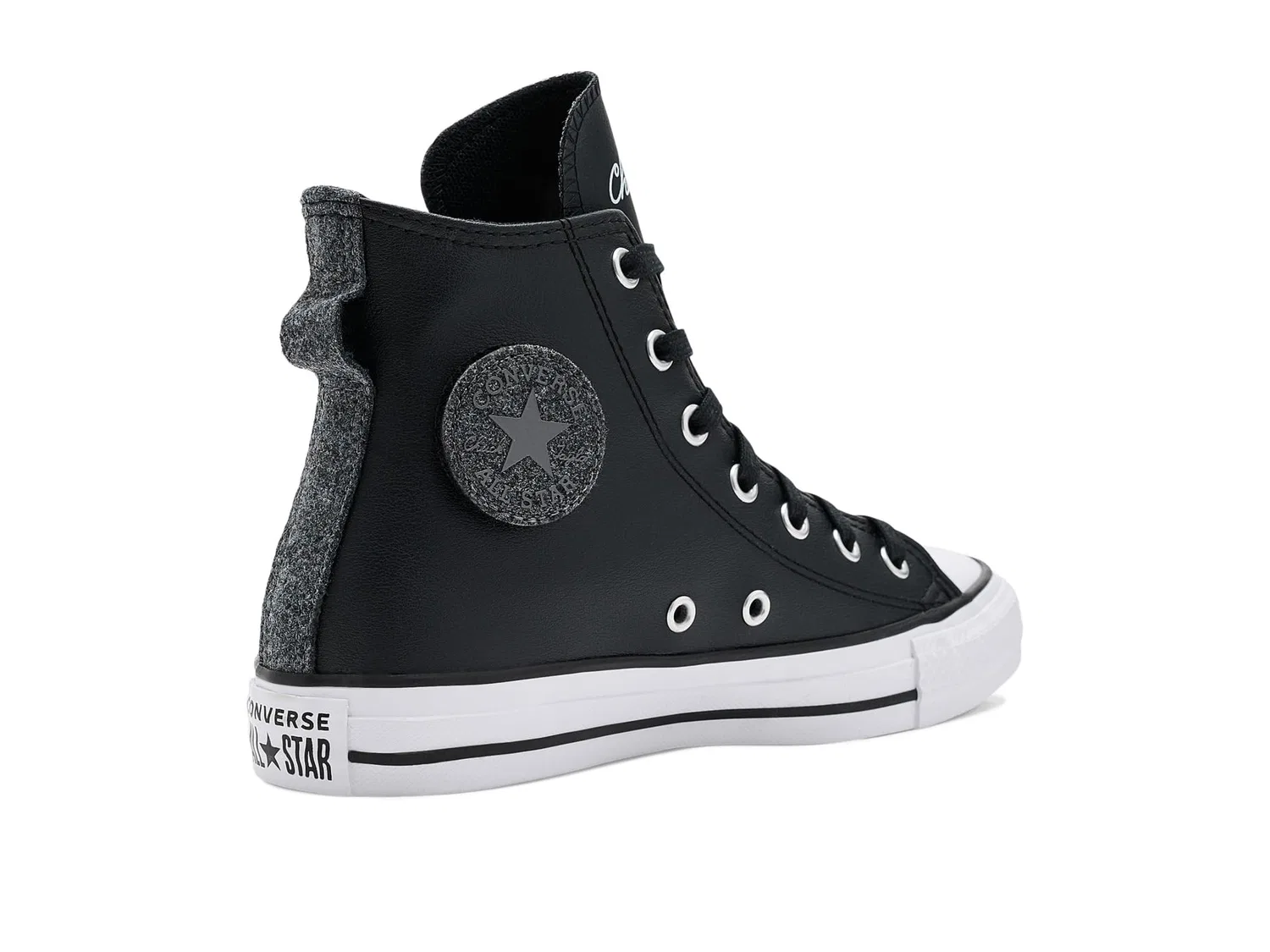 Кроссовки Chuck Taylor All Star Hi (для больших детей) Converse Kids, Black/Darker Grey/White — фото 4